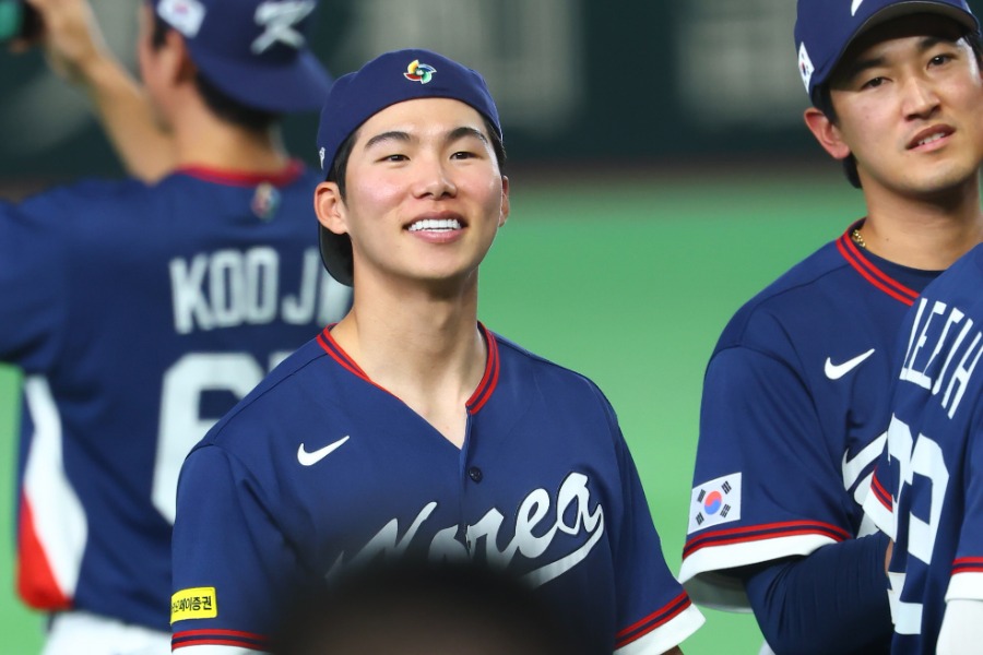 韓国代表のキム・ヘソン【写真：加治屋友輝】