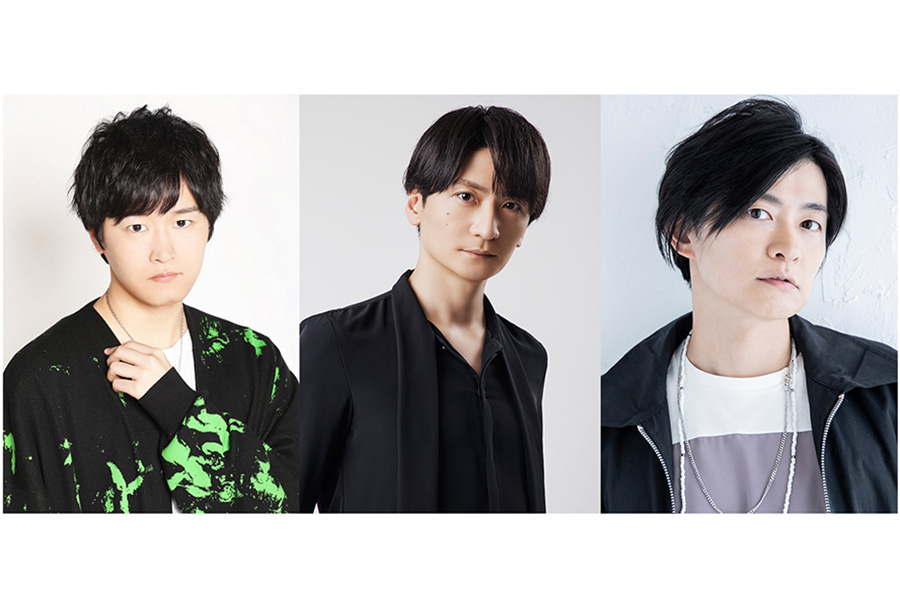 コラボイベントに出演する声優の逢坂良太さん、島崎信長さん、下野紘さん（左から）【写真：球団提供】
