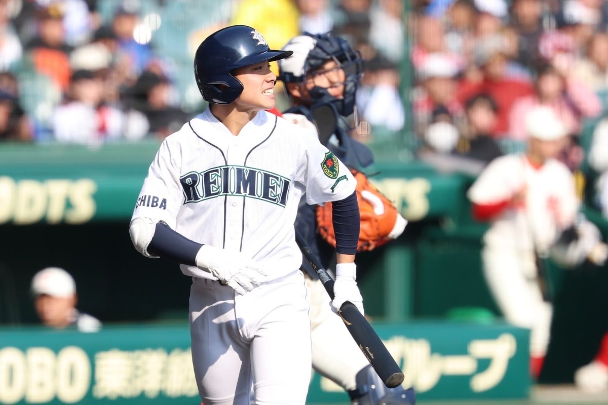 智弁和歌山戦で代打出場した千葉黎明・今井心太郎【写真：加治屋友輝】