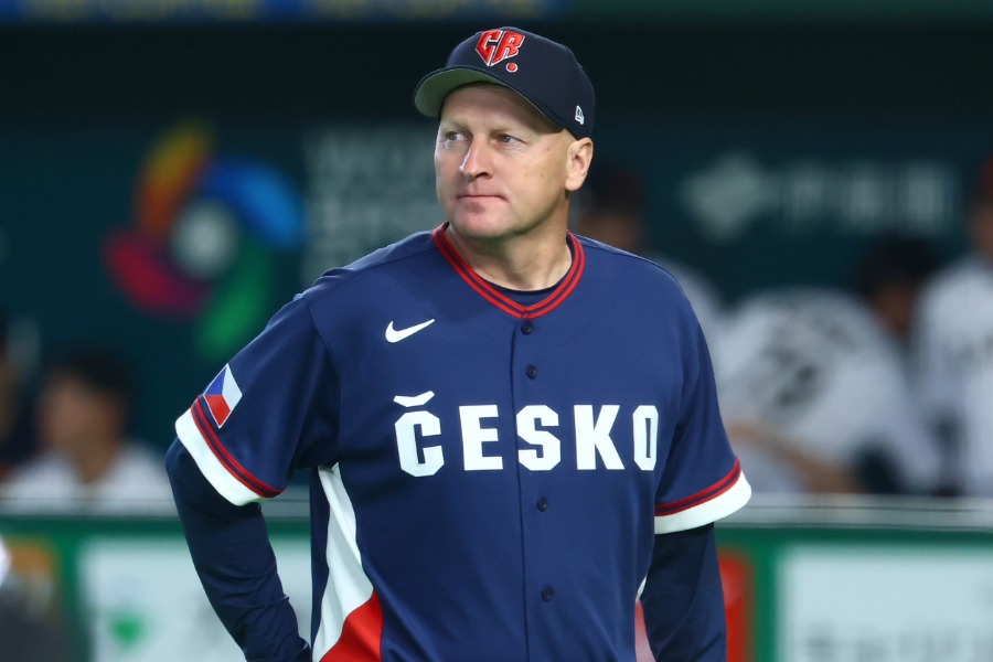 侍J戦の指揮を執ったチェコ代表のパベル・ハジム監督【写真：加治屋友輝】