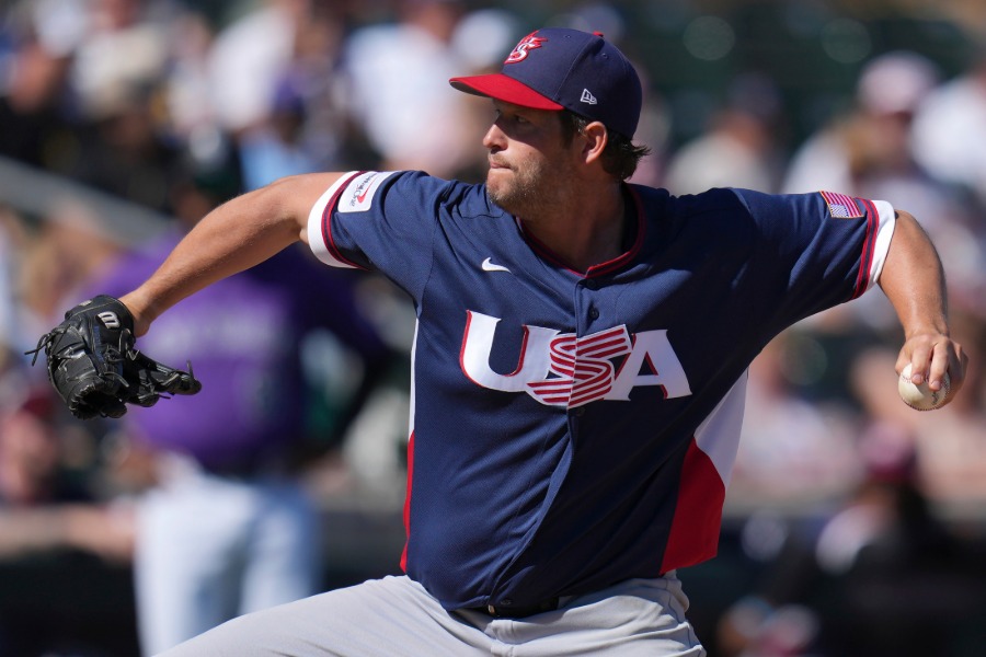 米国代表のクレイトン・カーショー【写真提供：アフロ】