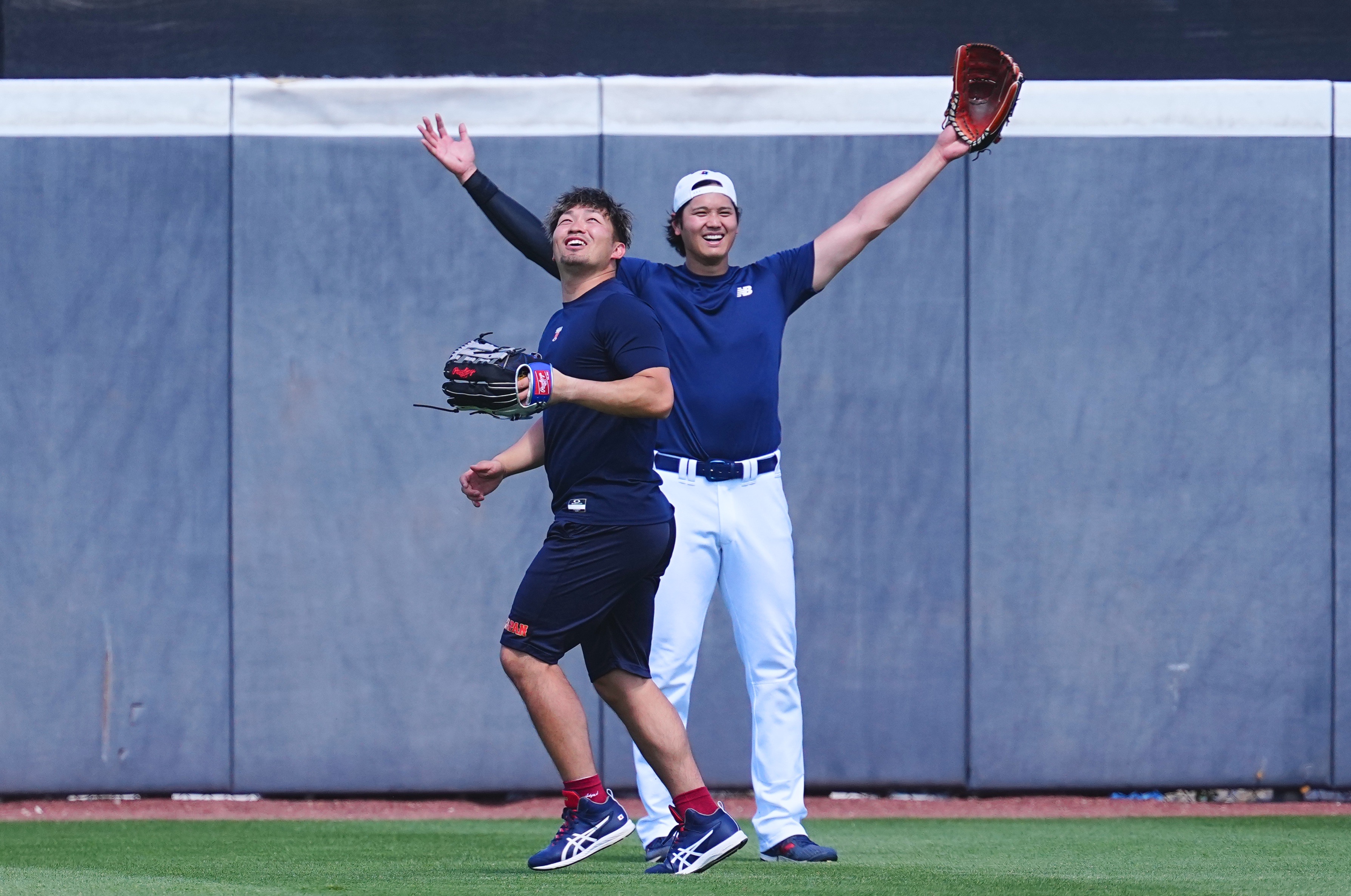 侍ジャパン・大谷翔平と鈴木誠也が渡米後初練習【写真：荒川祐史】