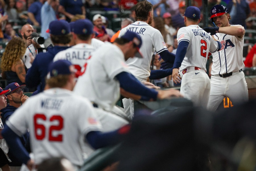 アメリカ代表ナイン【写真：ロイター】