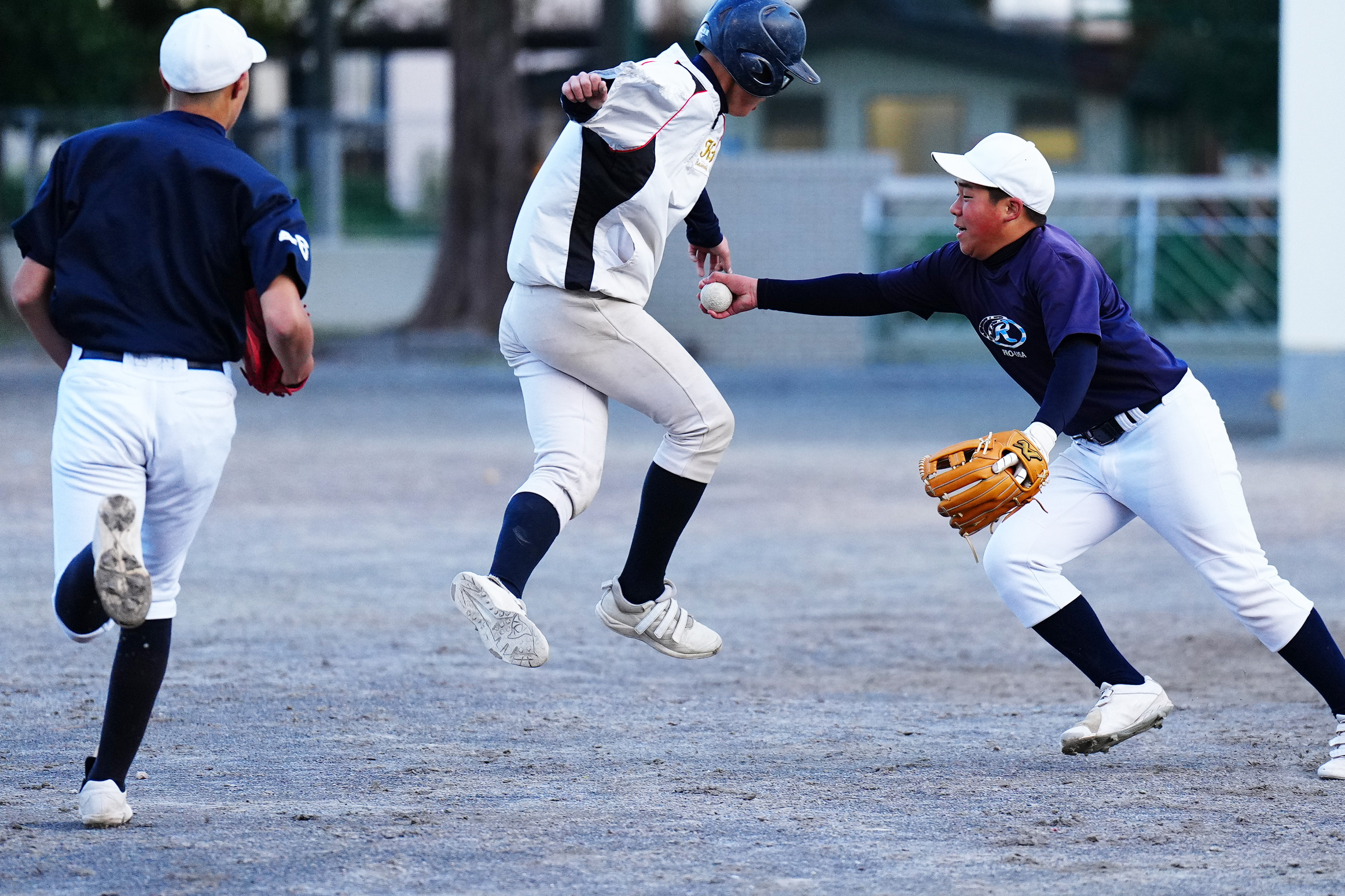東京・上一色中の練習の様子（2024年）【写真：荒川祐史】