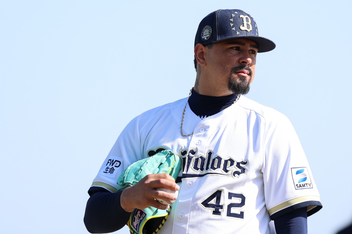 オリックスで3年目を迎えたアンドレス・マチャド【写真：加治屋友輝】