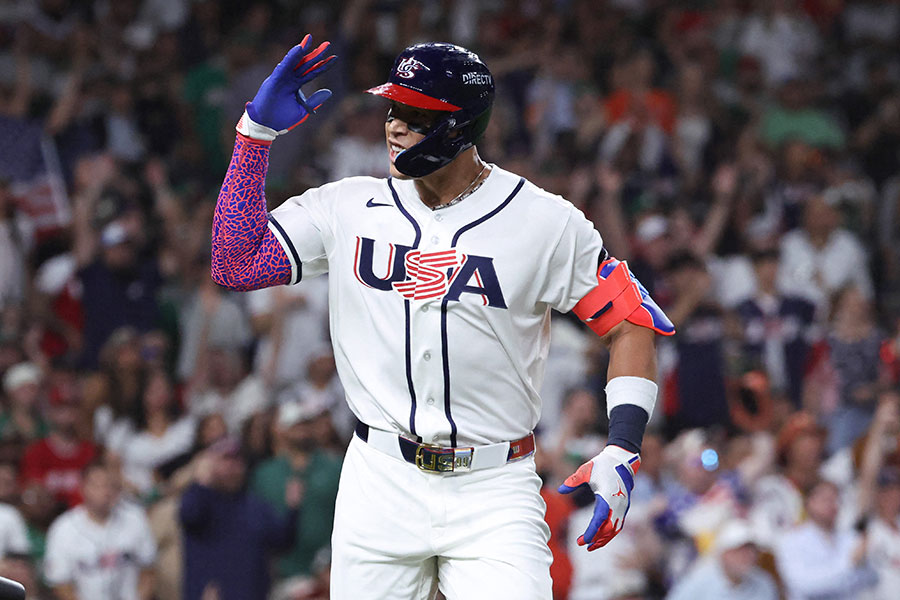 米国代表のアーロン・ジャッジ【写真：ロイター】