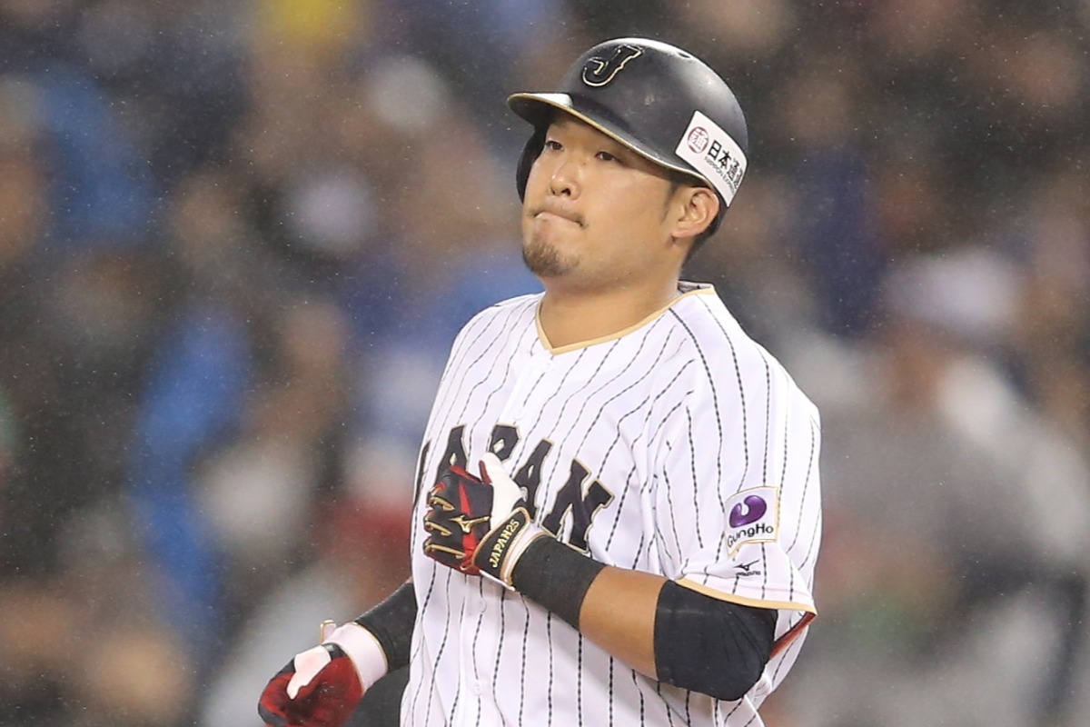 8回の好機で右飛に倒れた侍ジャパン・筒香嘉智【写真：アフロ】