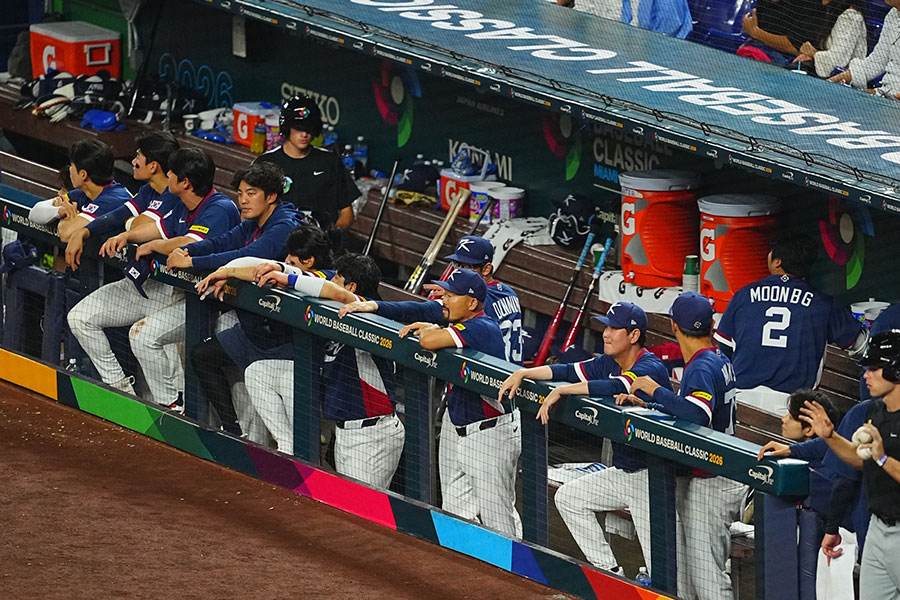 韓国代表ナイン【写真:荒川祐史】