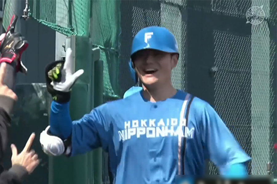 日本ハム・清宮幸太郎【画像：パーソル パ・リーグTV】