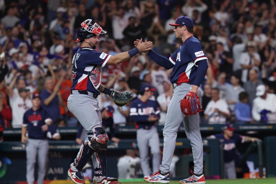 WBC準々決勝でカナダ代表を下した米国代表【写真：ロイター】