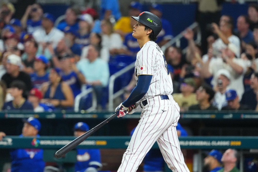 初回に本塁打を放った侍ジャパン・大谷翔平【写真：Getty Images】