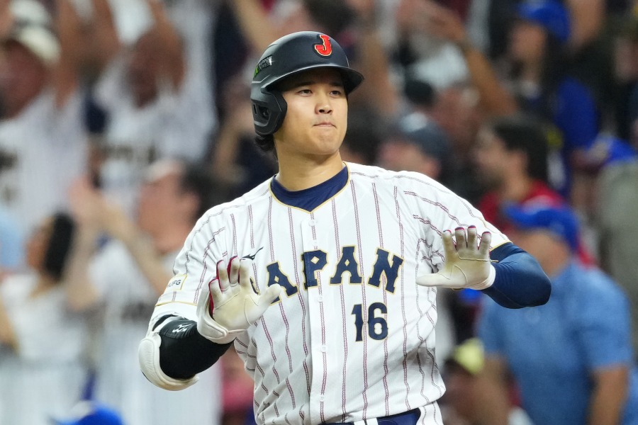 初回に本塁打を放った侍ジャパン・大谷翔平【写真:Getty Images】