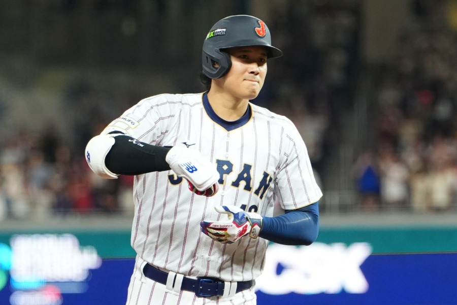 初回に本塁打を放った侍ジャパン・大谷翔平【写真：Getty Images】