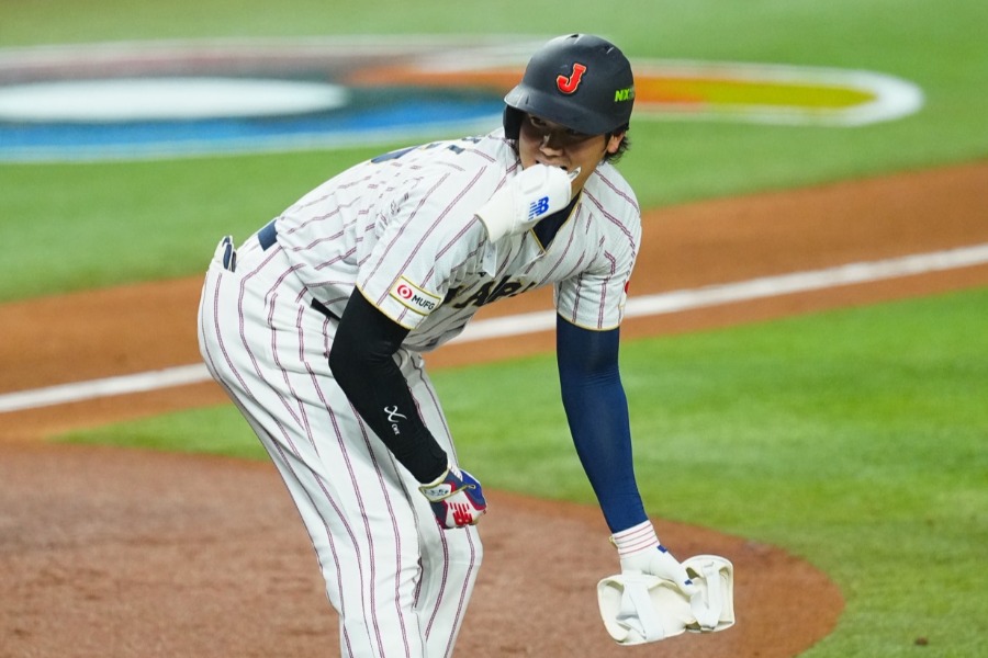 「1番・DH」で先発した侍ジャパン・大谷翔平【写真:荒川祐史】