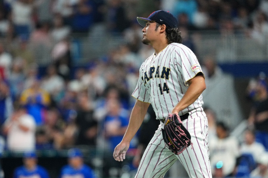 ベネズエラ戦に4番手で登板した侍ジャパン・伊藤大海【写真:Getty Images】