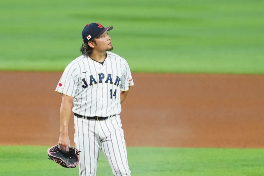 逆転3ランを許した侍ジャパン・伊藤大海【写真:荒川祐史】