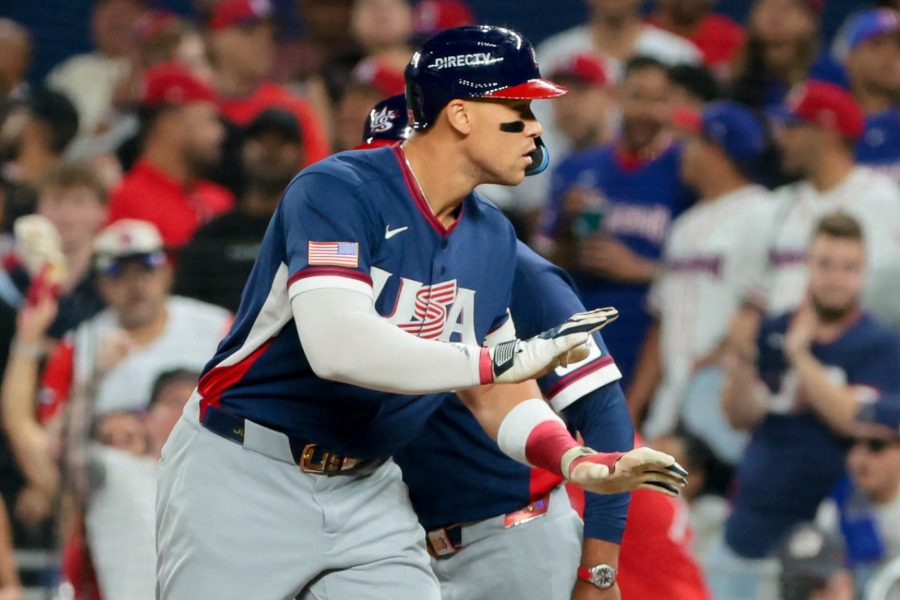 ドミニカ共和国戦に出場した米国代表のアーロン・ジャッジ【写真：ロイター】
