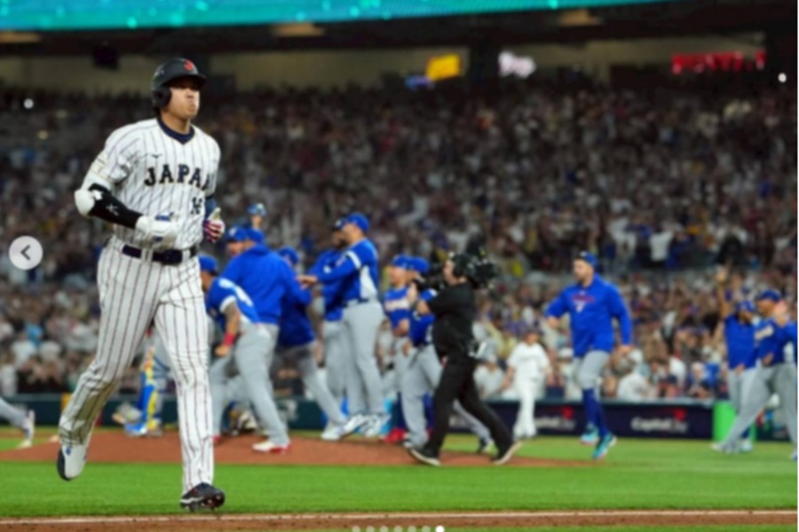 大谷が載せた最後の1枚（写真はスクリーンショット）