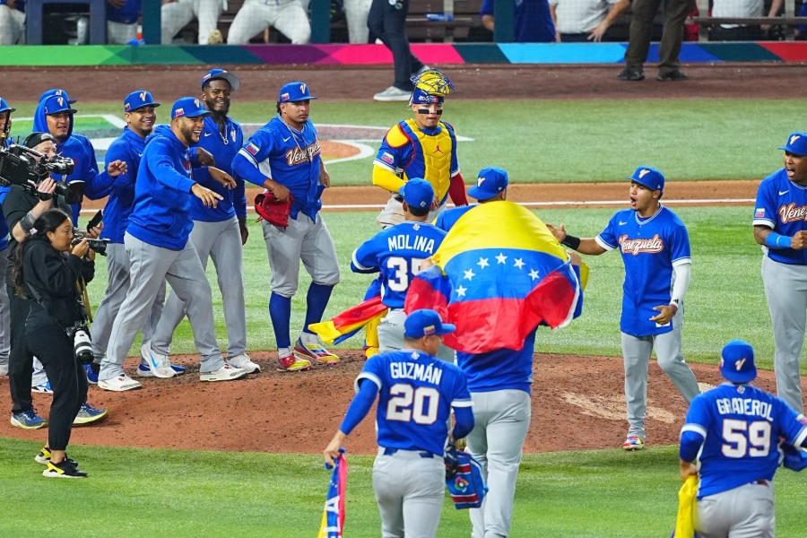 WBC決勝に進出したベネズエラ代表【写真：荒川祐史】
