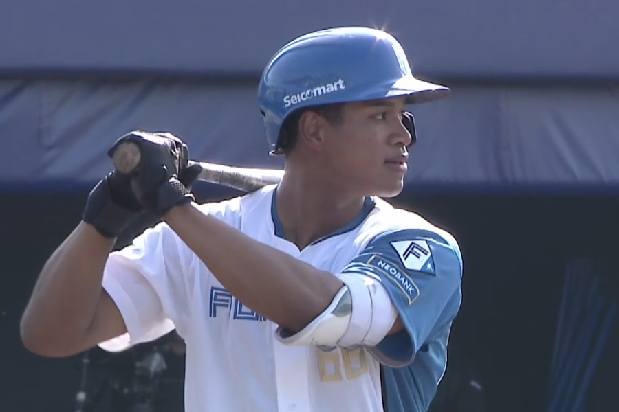 日本ハム・万波中正【写真：パーソル パ・リーグTV】