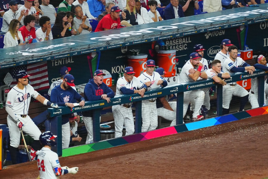 ベネズエラに敗れた米国代表ナイン【写真：荒川祐史】