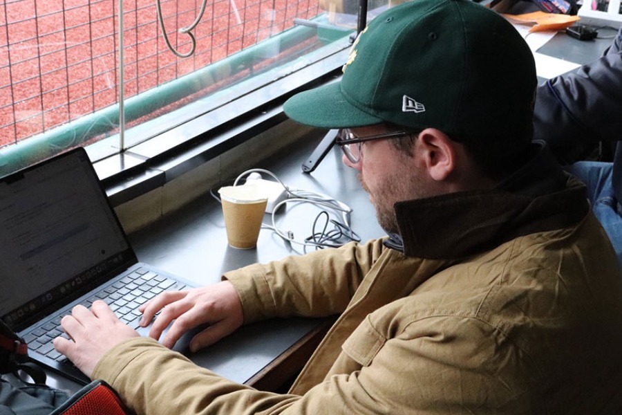 豪州代表のSNSを担当したエリック・バルナーさん【写真：PLM】