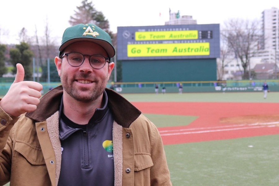 豪州代表のSNSを担当したエリック・バルナーさん【写真：PLM】
