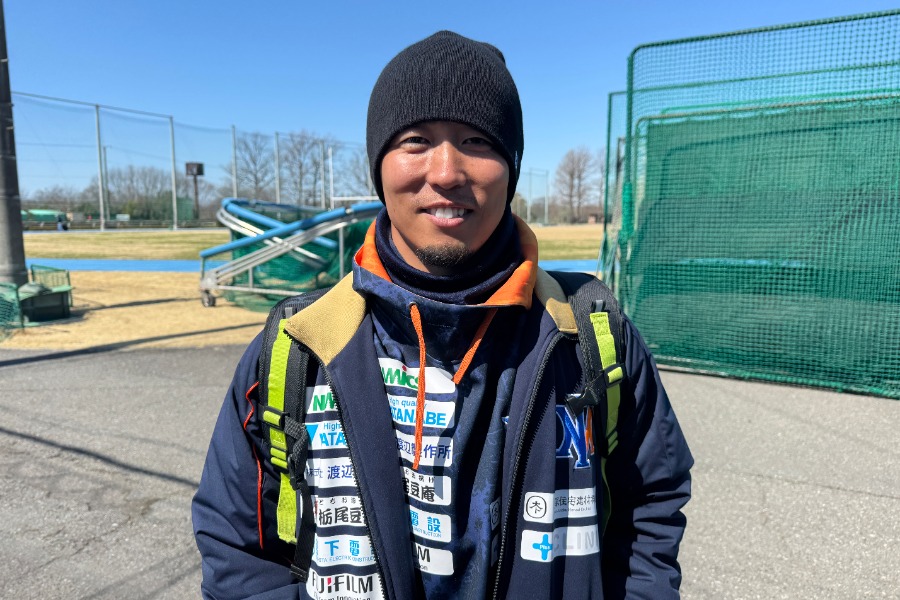 メキシカンリーグに移籍する井口和朋【写真：町田利衣】