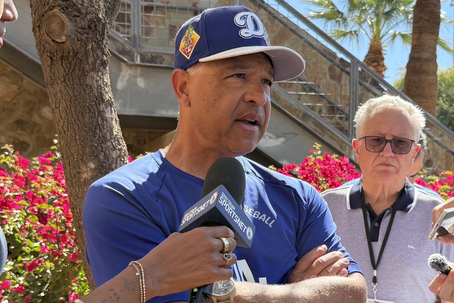 ドジャースのデーブ・ロバーツ監督【写真：小谷真弥】