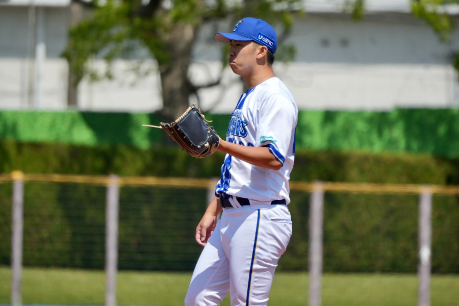 マインツ・アスレチックスでプレーする今野瑠斗（写真はDeNA時代）【写真：町田利衣】