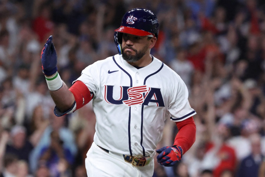 米国代表のカイル・シュワーバー【写真：ロイター】