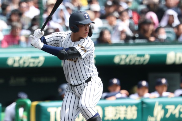 DHで出場した帝京・安藤丈二【写真：加治屋友輝】