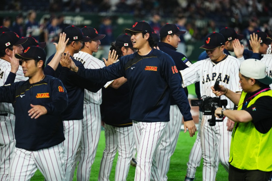 WBCを戦った侍ジャパンナイン【写真：小林靖】