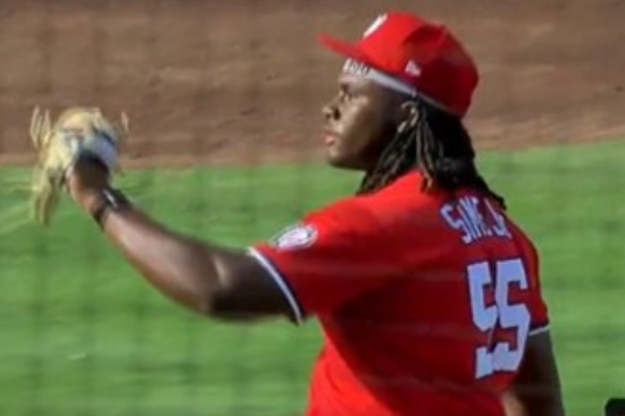 ナショナルズのミゲル・シメJr.【写真：MLB公式Xより】