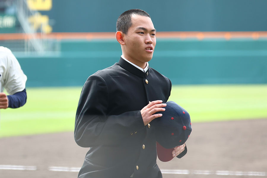 長崎西・山口陽大マネジャー【写真:加治屋友輝】