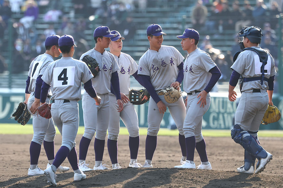 花巻東ナイン【写真:加治屋友輝】