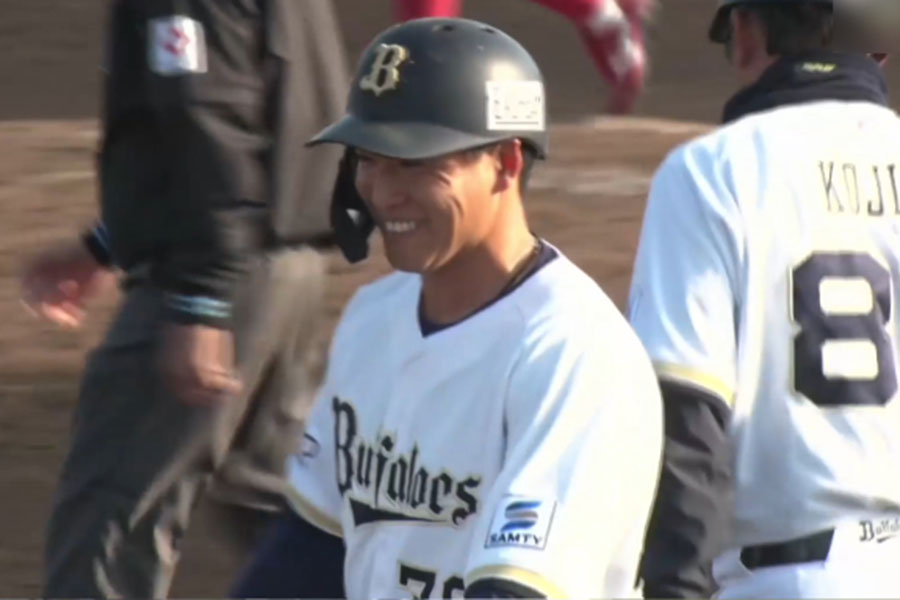 広島戦に出場したオリックス・来田涼斗【画像：パーソル パ・リーグTV】