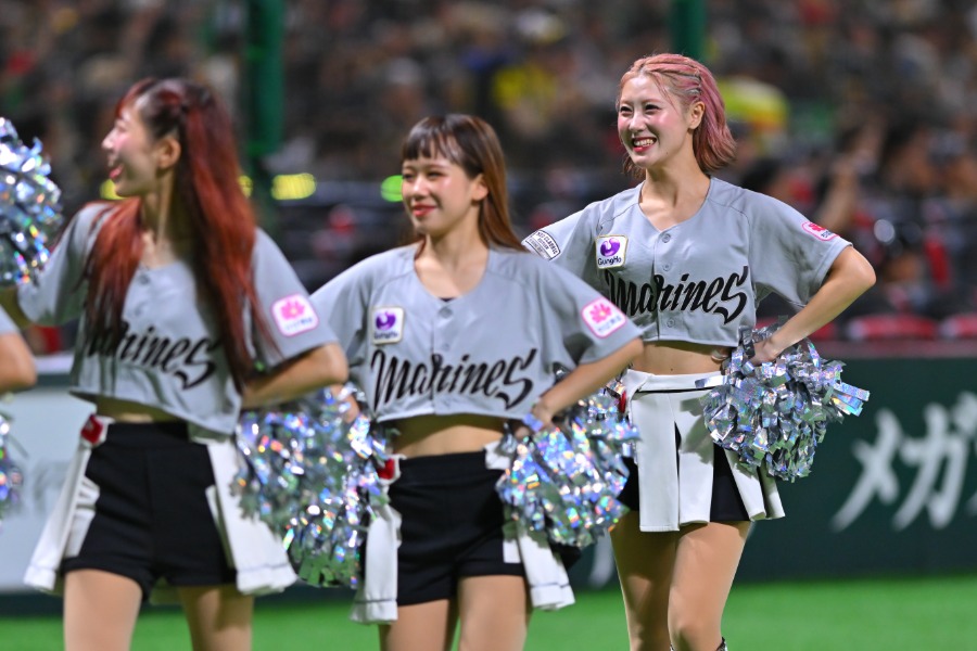 ロッテの公式チアパフォーマー「M☆Splash!!」【写真：古川剛伊】