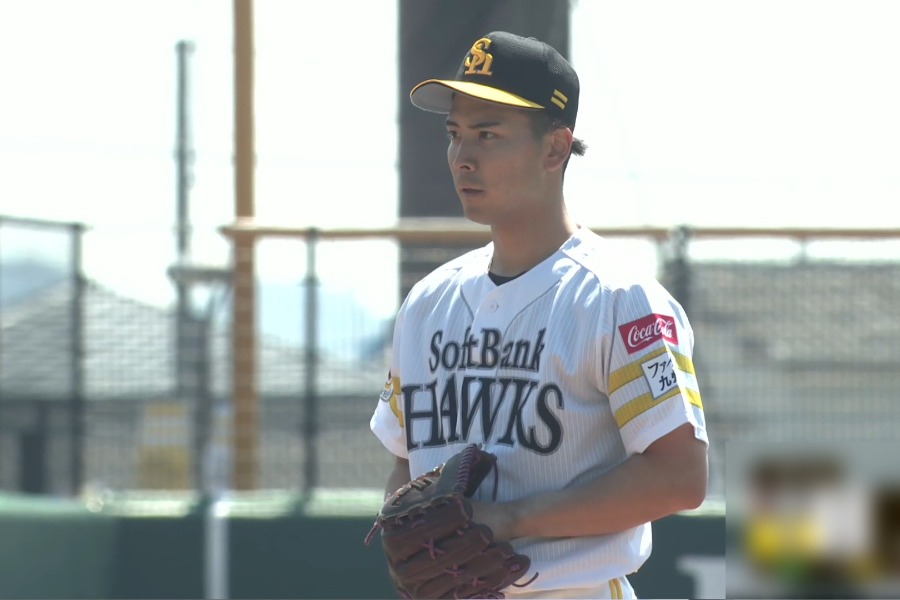 ソフトバンク・大野稼頭央【写真：パーソル パ・リーグTV】