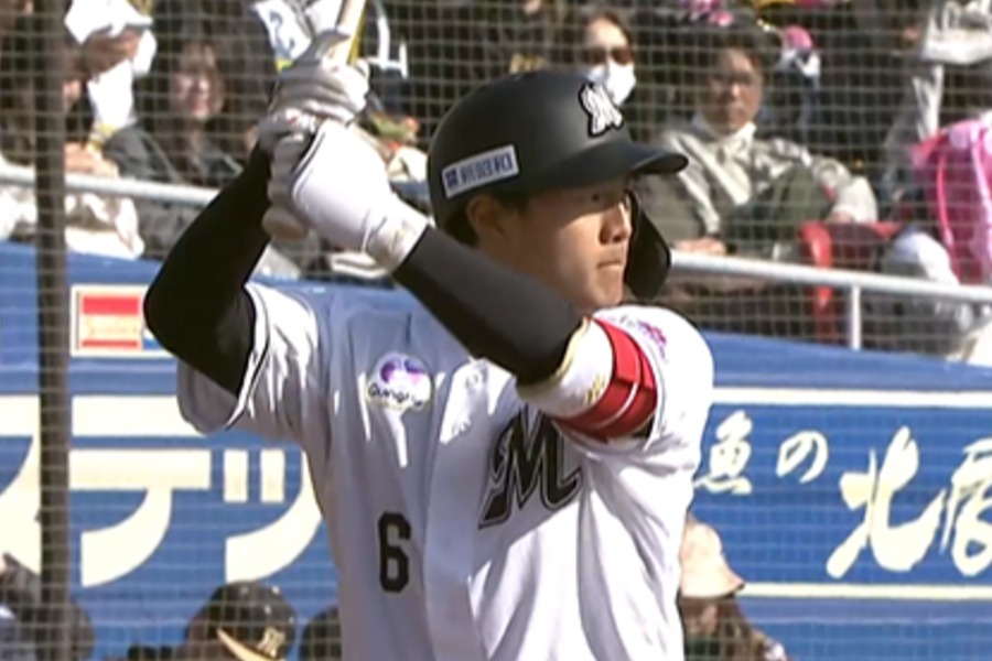 ロッテ・西川史礁【写真：パーソル パ・リーグTV】