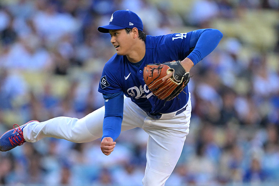 エンゼルス戦に登板したドジャース・大谷翔平【写真：ロイター】