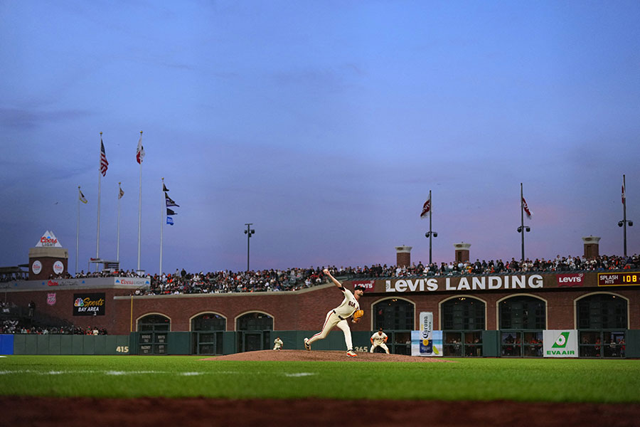 オラクルパークでジャイアンツとヤンキースとの開幕戦が行われた【写真：ロイター】