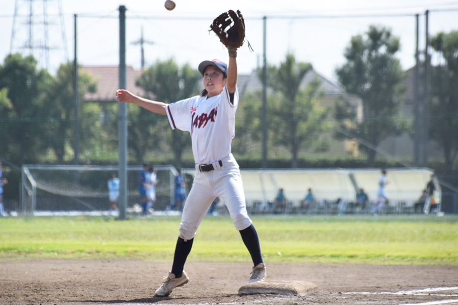 東日本女子選抜チームの村上結月【写真:日本少年野球連盟提供】