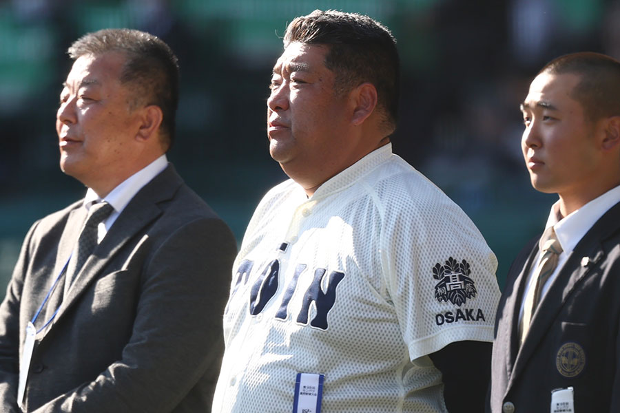 大阪桐蔭高・西谷浩一監督【写真：加治屋友輝】