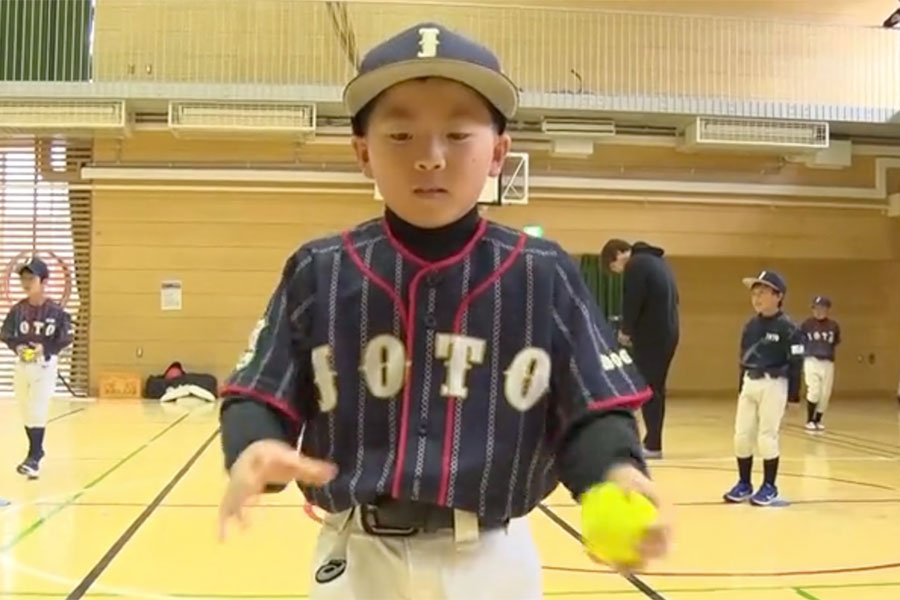 ボディーサークルドリルを行う様子【写真：編集部】