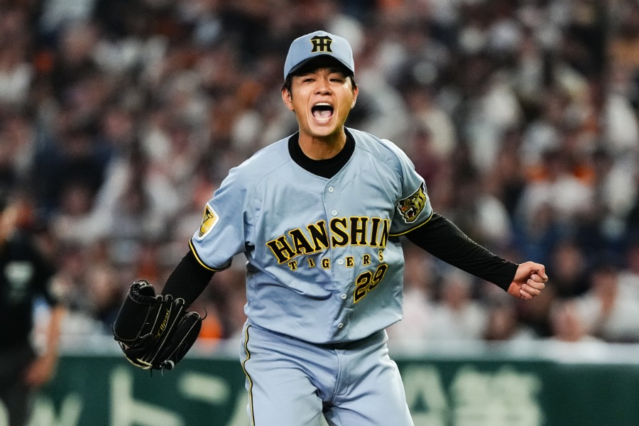巨人戦で完封勝利を挙げた阪神・高橋遥人【写真：黒澤崇】
