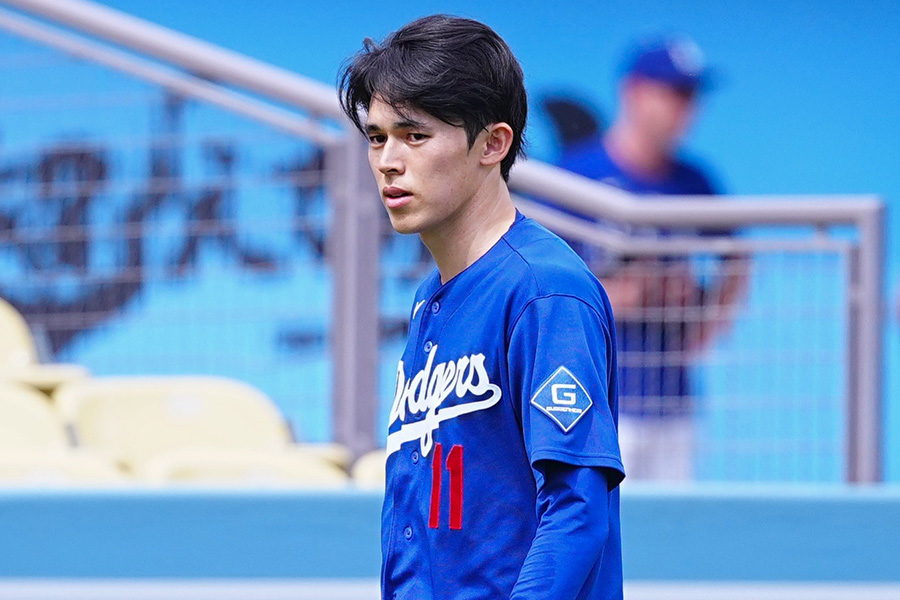 ドジャース・佐々木朗希【写真:荒川祐史】