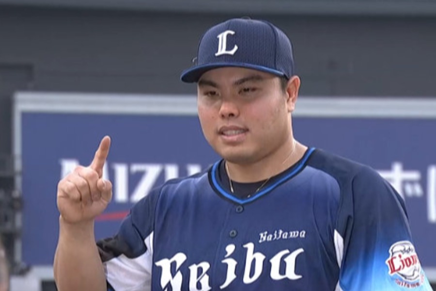 ロッテ戦に先発した西武・平良海馬【画像：パーソル パ・リーグTV】