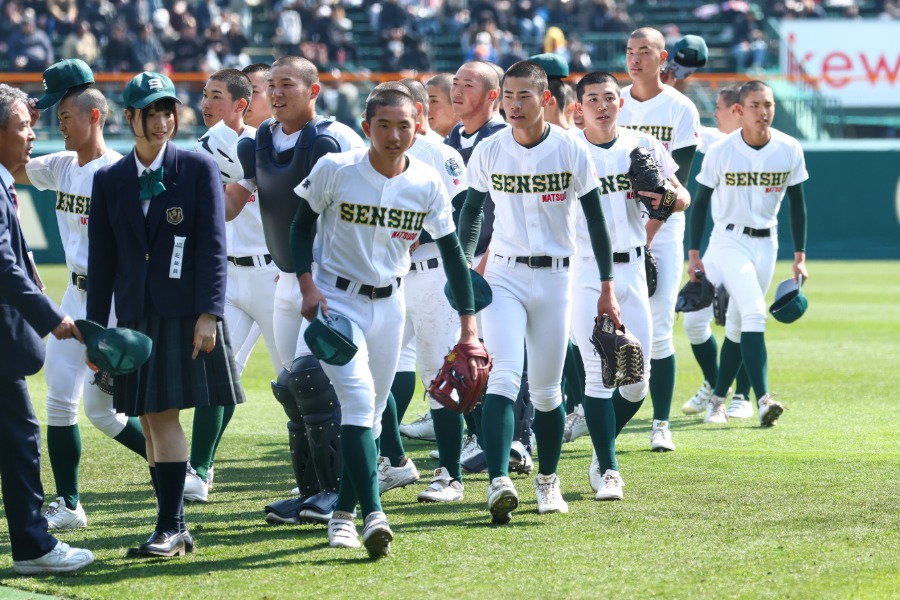 専大松戸ナイン【写真:加治屋友輝】