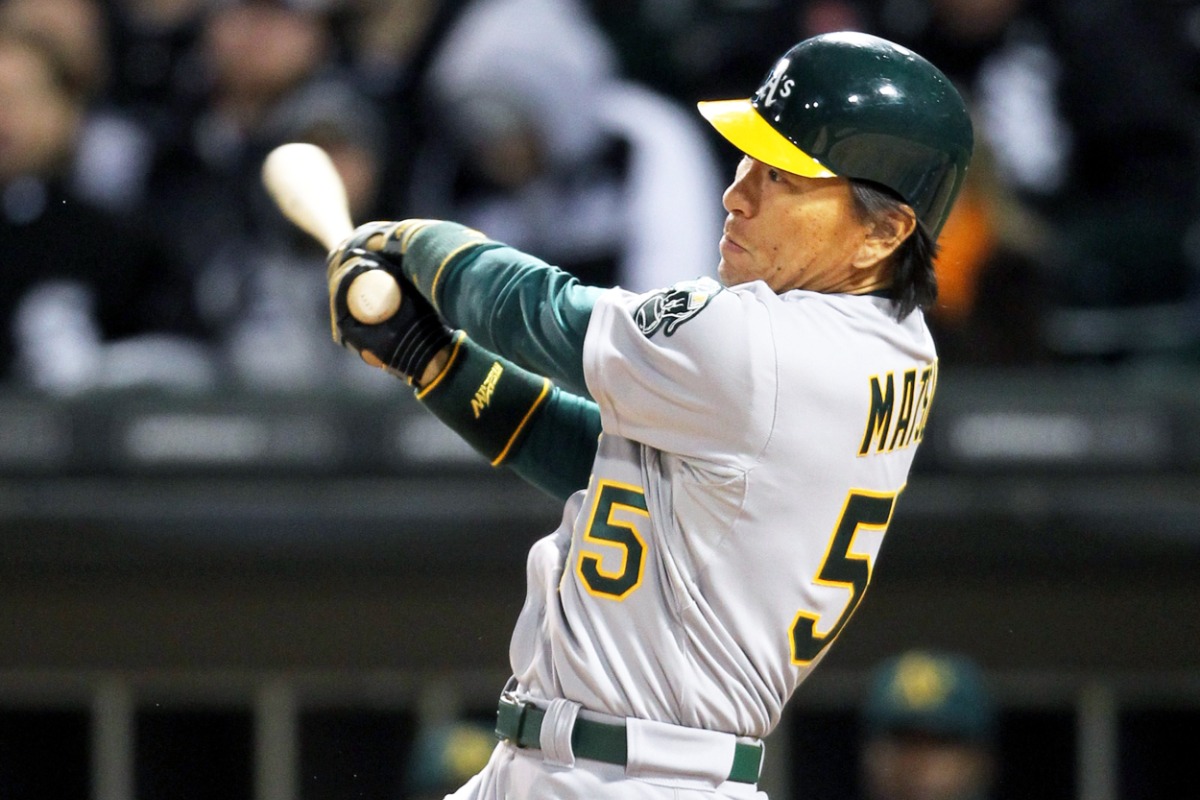 アスレチックス時代の松井秀喜【写真提供：産経新聞社】